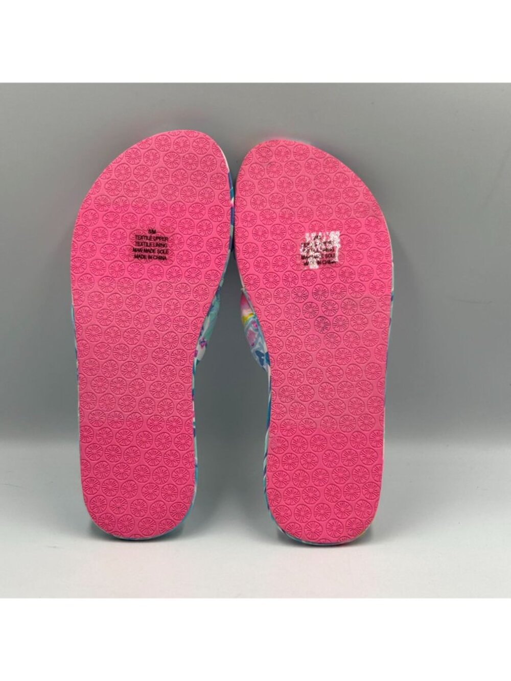 NWOT Lilly Pulitzer In The Sea Glass Aqua Rainforest Pool Slippers Sz S/M 3334 - Picture 6 of 16